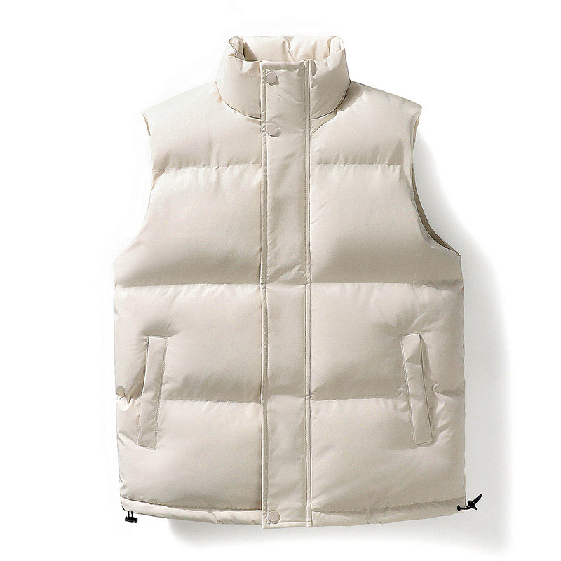 Down Cotton Vest National Fashion Autumn and Winter Outer Wear Thickened Cotton-padded Coat Fashion Ins plus size Loose Casual All-match Cotton-padded Vest