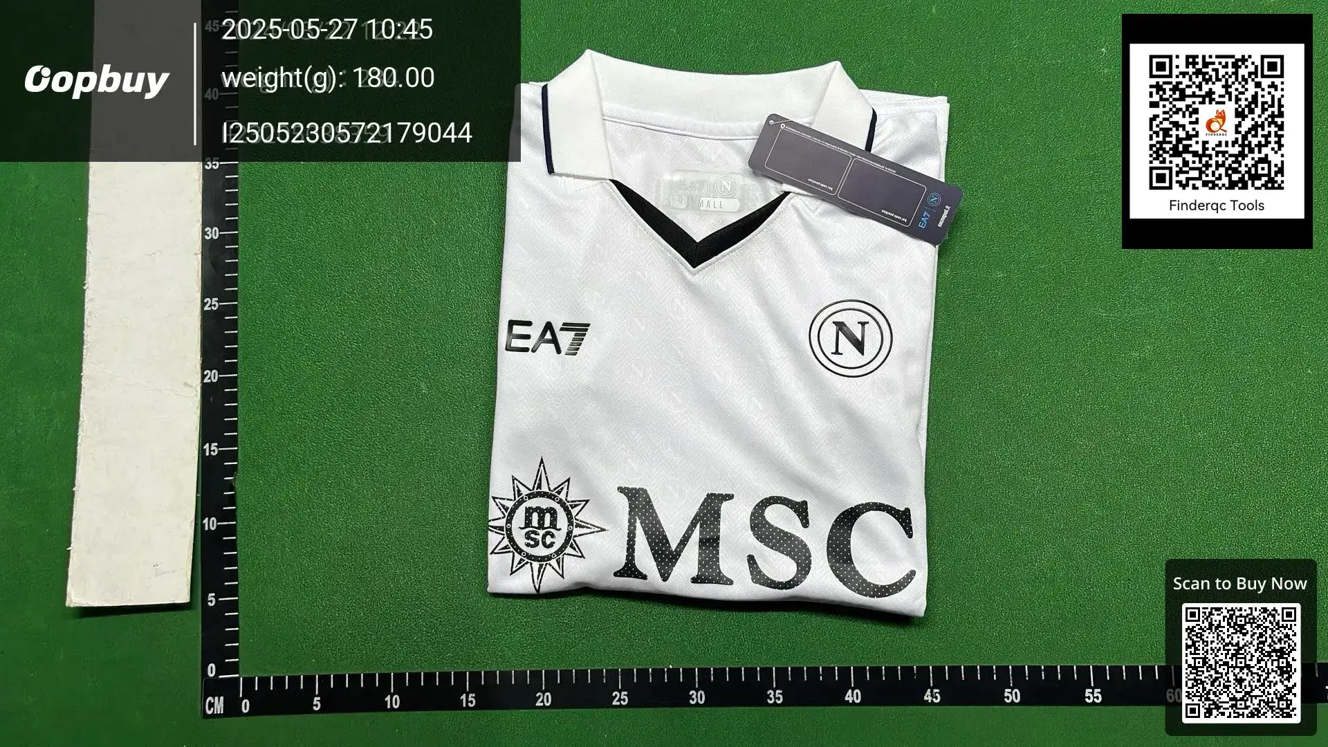 SSC Napoli EA7 White Football Jersey