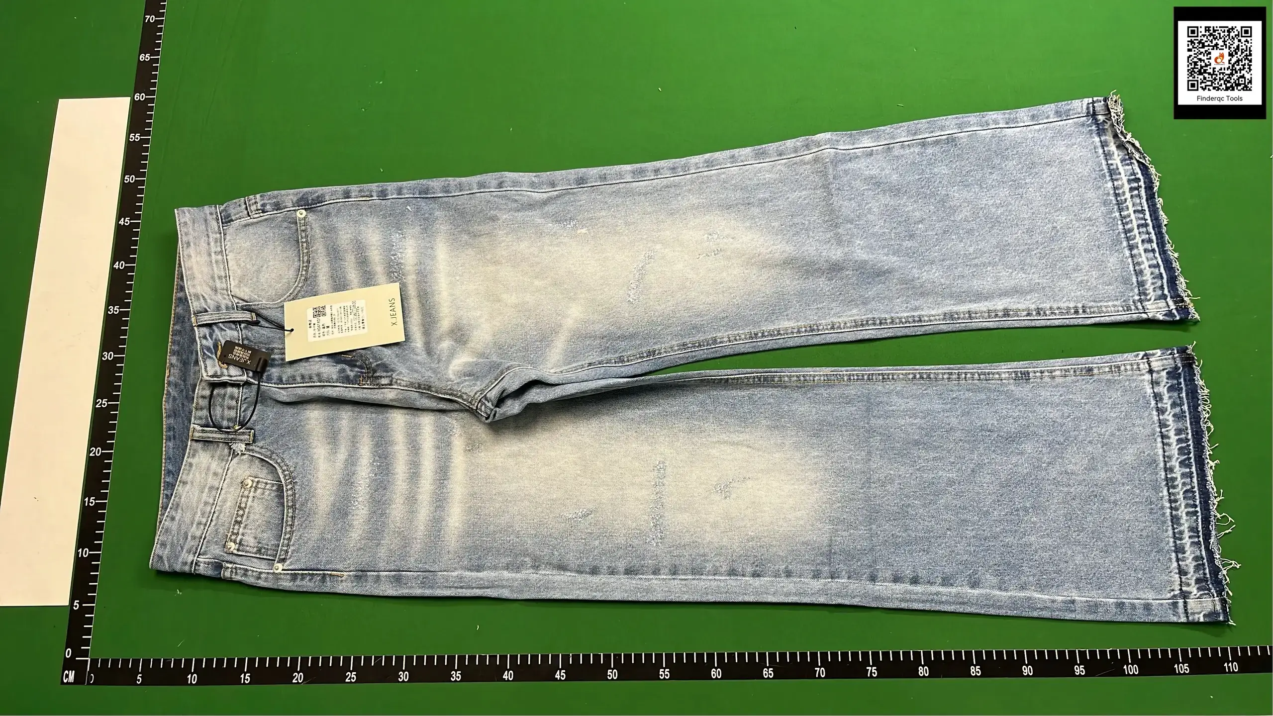 Mtlclothes Men's Clothing | American-Style Basic Simple Washed White Flared Slim-Fit Denim Pants Casual and Versatile