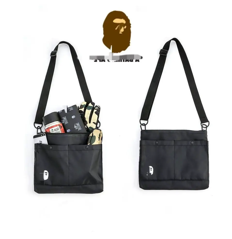 Japanese magazine appendix ape head waterproof quilted shoulder messenger bag color opp bag packaging in stock supply