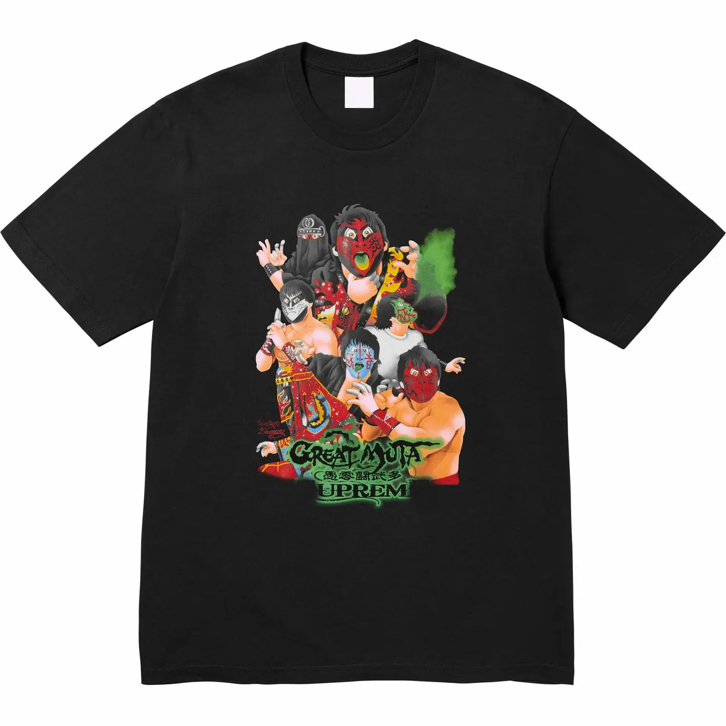 23FW MUTA TEE Mutants Printed ogo Figure Pure Cotton Round Neck T-Shirt for Men and Women Base Shirt Half Sleeve