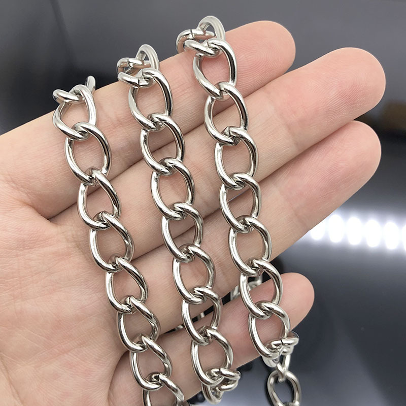 304 stainless steel multi-size thick tail chain extension chain large extension chain DIY jewelry chain