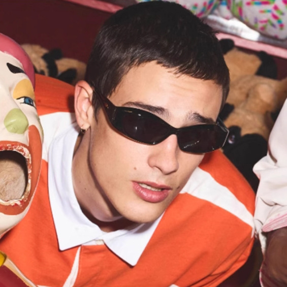 European and American New Y2K Future Trend Sports Sunglasses Little Red Book with Small Frame Outdoor Concave Sunglasses