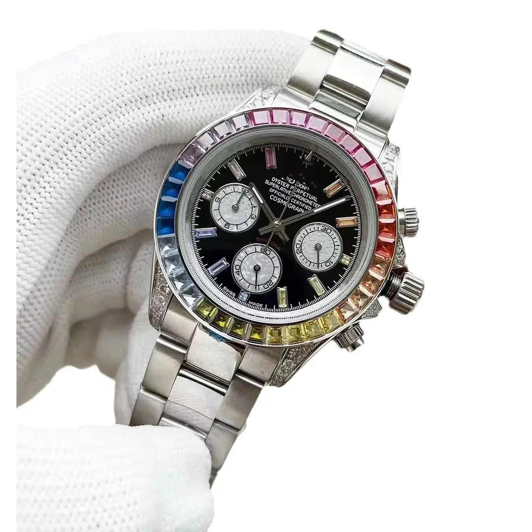 Cross-border Foreign Trade Labor Three-eye Six-needle Machinery Multifunctional Ditong Rainbow Digang Belt Men's Log Table Micro-business