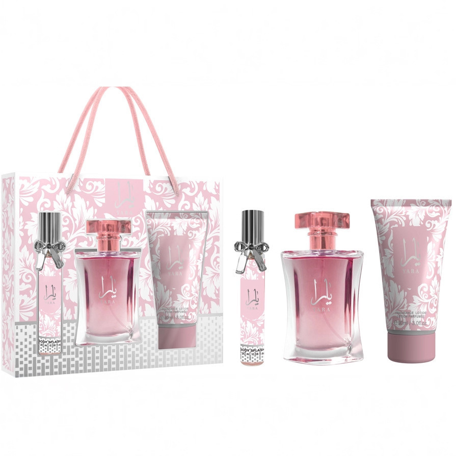 Perfume Women's Gift Box Cross-Border Middle East Set Box Eau De Toilette Three-Piece Set Body Spray Women's Perfume Body Lotion
