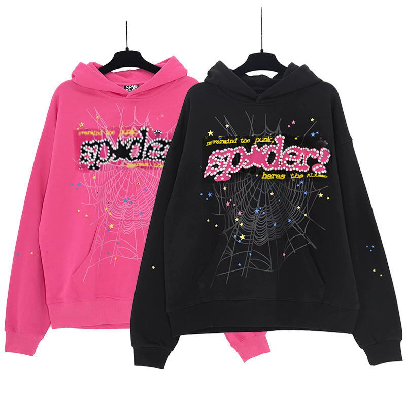 Specially Designed for High-Quality 420g Cotton Heavyweight Original Sp5Der Sweatshirt American Sports Casual Versatile Hoodie