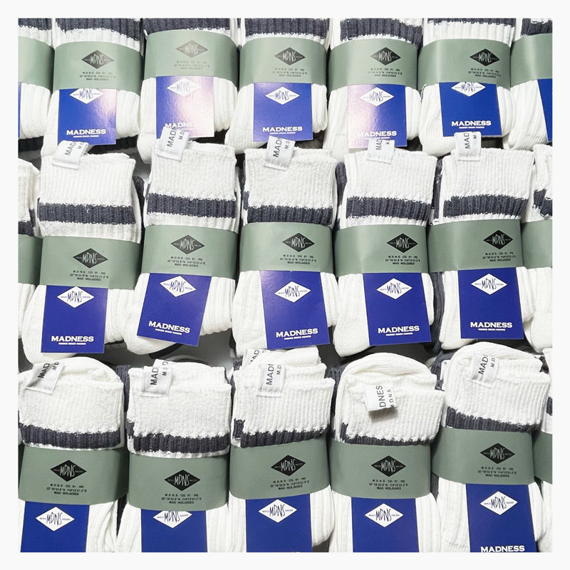 Spot Correct Mdns Trendy Brand Mid-Top Stripesd Socks Short Socks Shawn Yue Men's and Women's Street Sports Mid-Tube Pure Cotton Socks QC-foto från 1688 på Qualit.ly