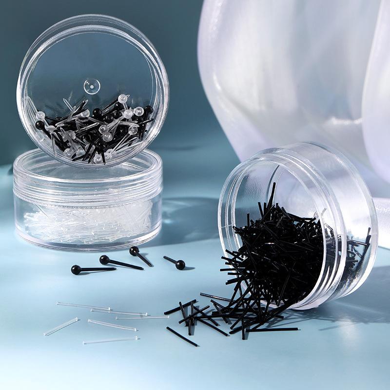Plastic ear stick ear stick transparent ear pin ear studs women's simple anti-blocking ear hole anti-blocking ear stick women's invisible ear studs