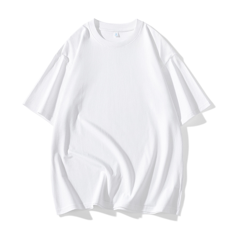 Jianheng Men's Pure Cotton Short Sleeve T-Shirt Summer New Black Heavyweight Loose Fit Youth American Style Trendy Half-Sleeve Y