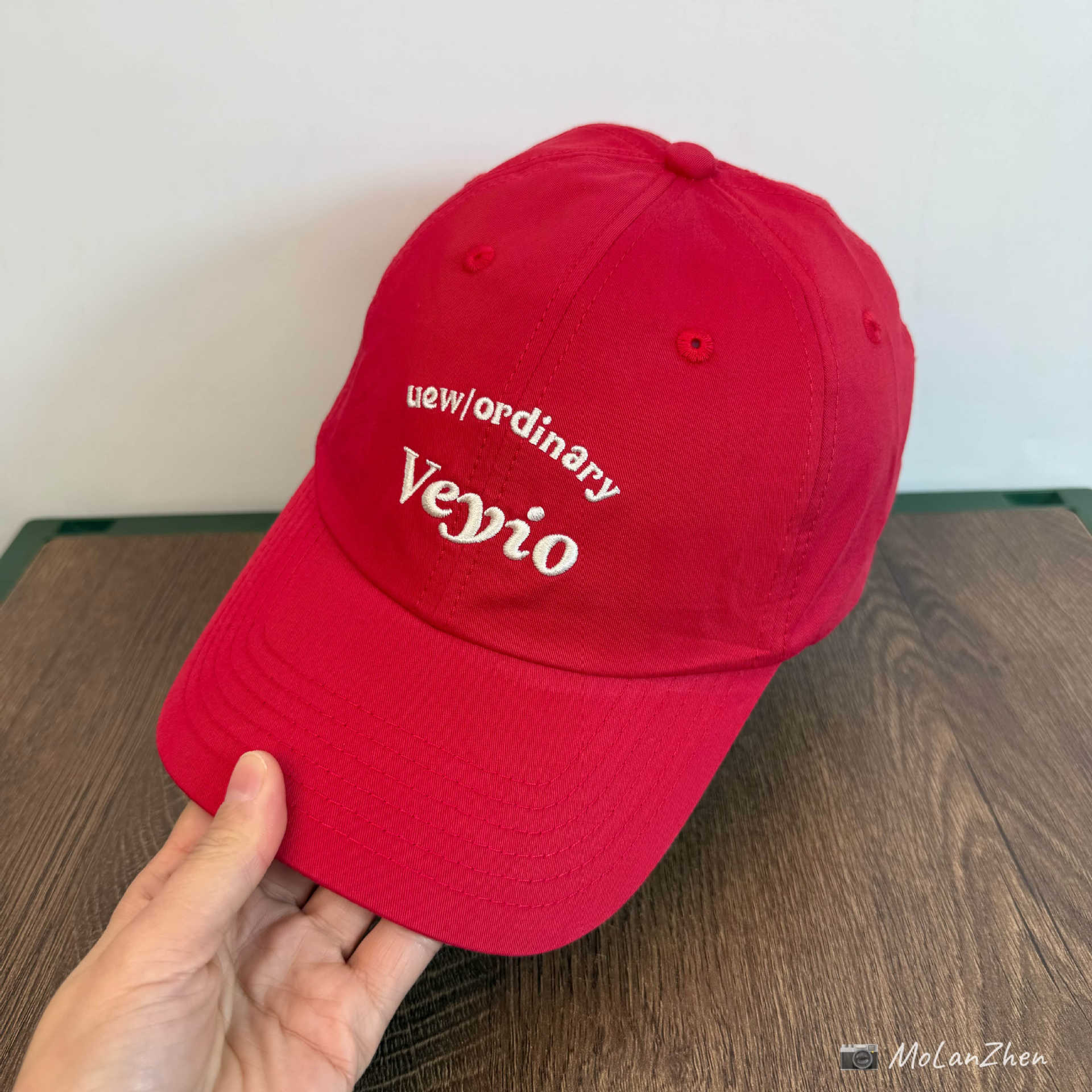 Kim Taeyeon Style ~ Korean-Style Pure Cotton Veyio Letter Embroidery Baseball Cap, Soft Top Casual Versatile Trendy Cap