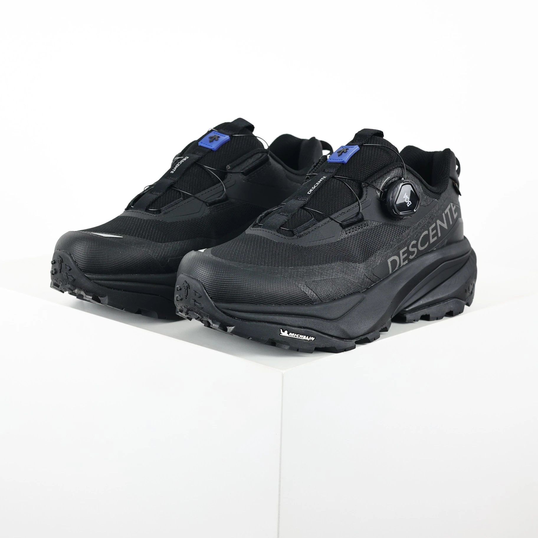 G440360 [Original Company SNOW TREKLITE BOA Michelin Sole Outdoor Shoes-pedal Low-top Urban Commuter Casual Shoes All Black for Men and Women] Large Factory Products One-to-One Development Correct Insoles Hot Full Net Single Products No Shoelace Socks Design, Wear