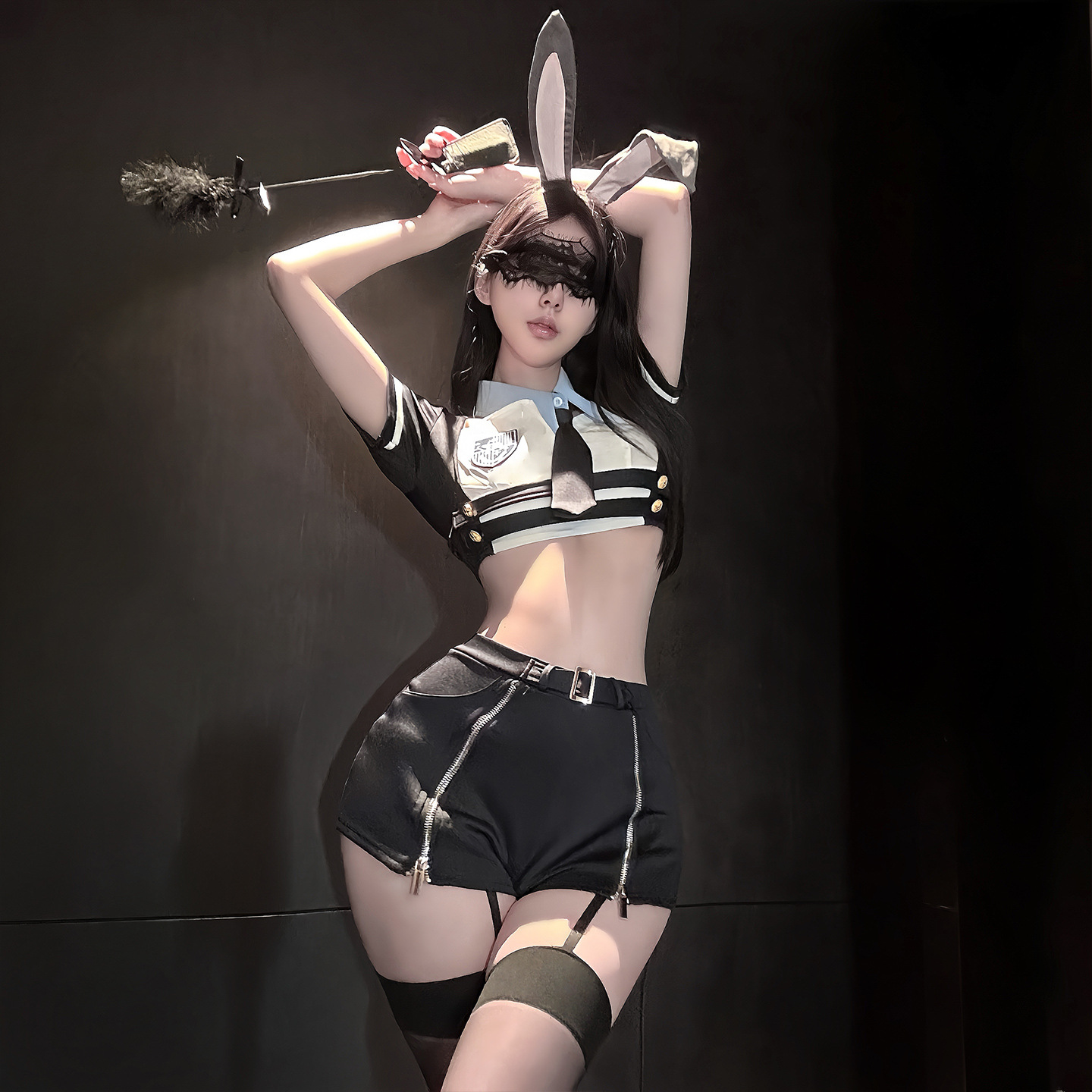 Sexy Cosplay Teacher Costume, Teasing and Alluring Lingerie, Pure Desire Bunny Girl Sensual and Seductive Outfit