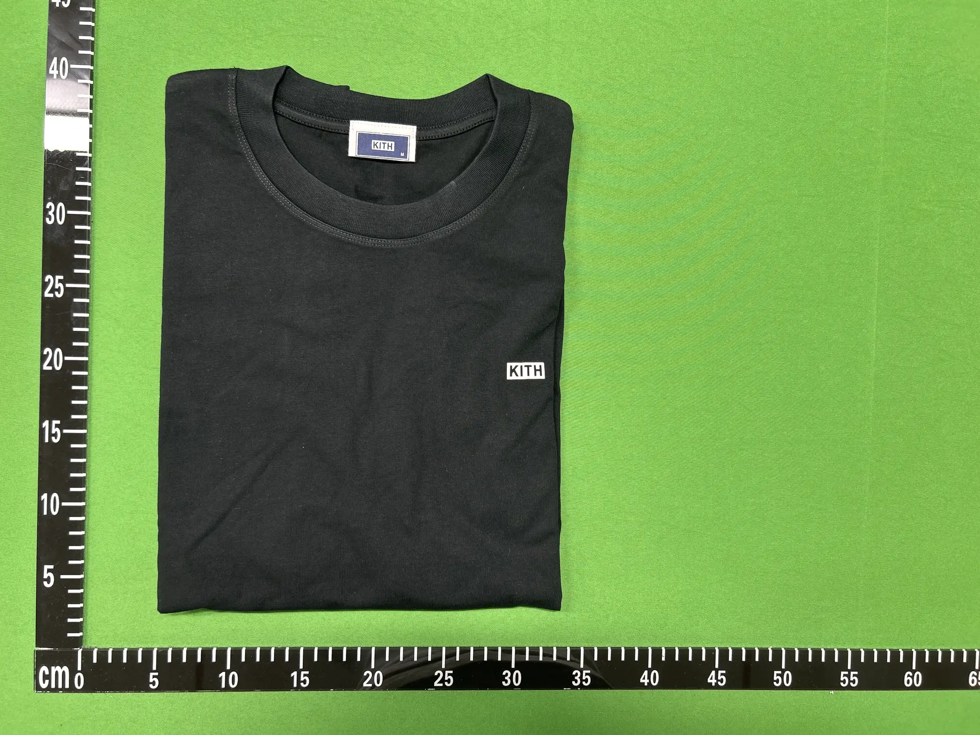 American Street summer Easiest for match kith Minimalist flocking small box logo Loose round neck pure color short sleeve Couple