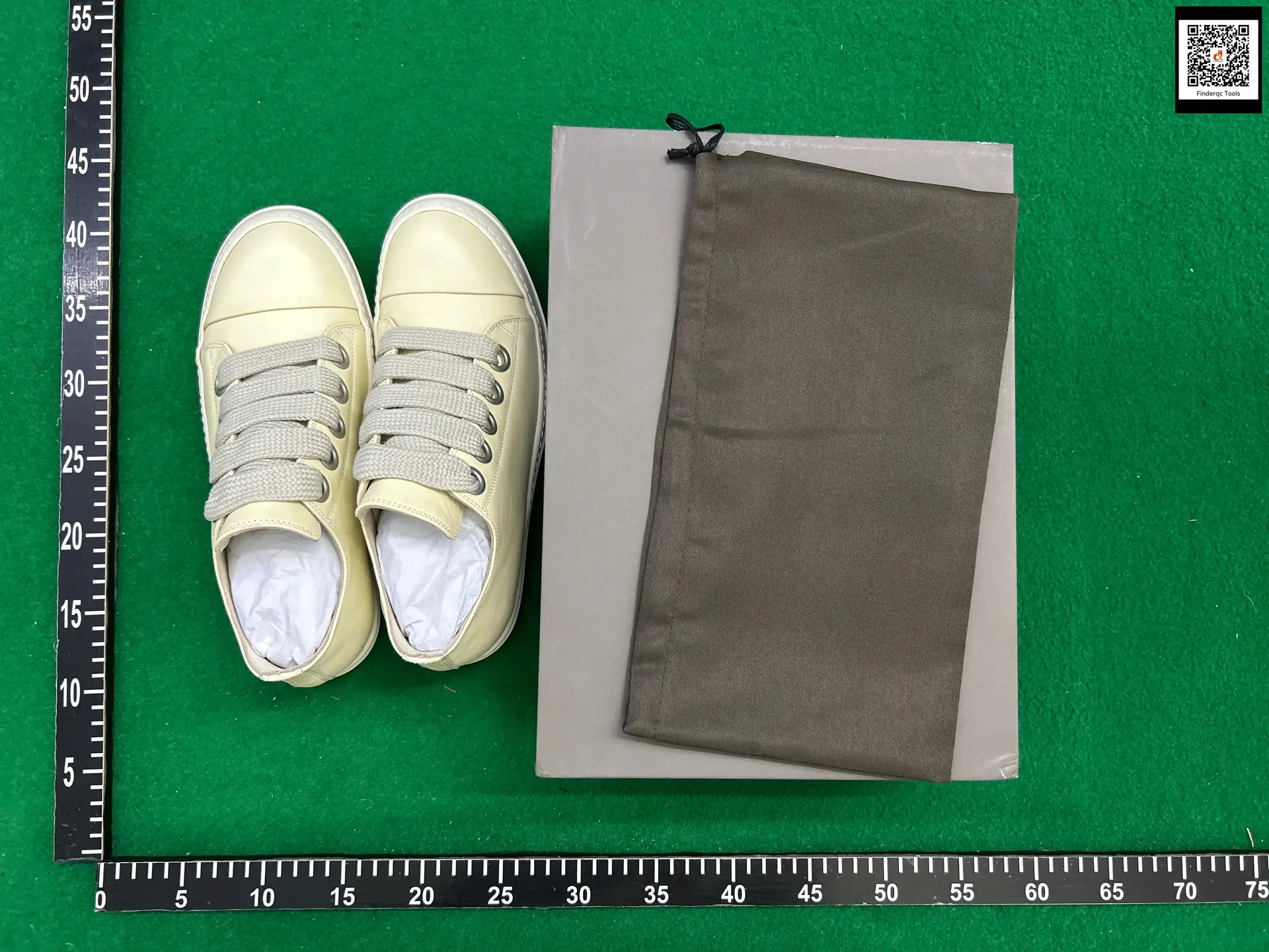 Rick Owens Low Top Sneakers Cream