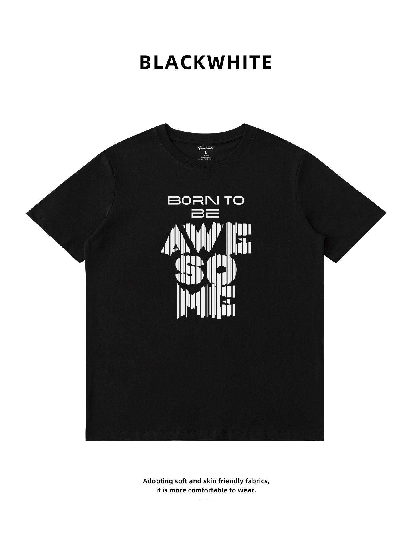 Twill Printed High-End Fabric Summer Short-Sleeve Men's Trendy Brand Drop-Shoulder T-Shirt for College Students and Teenagers Live Broadcast 241