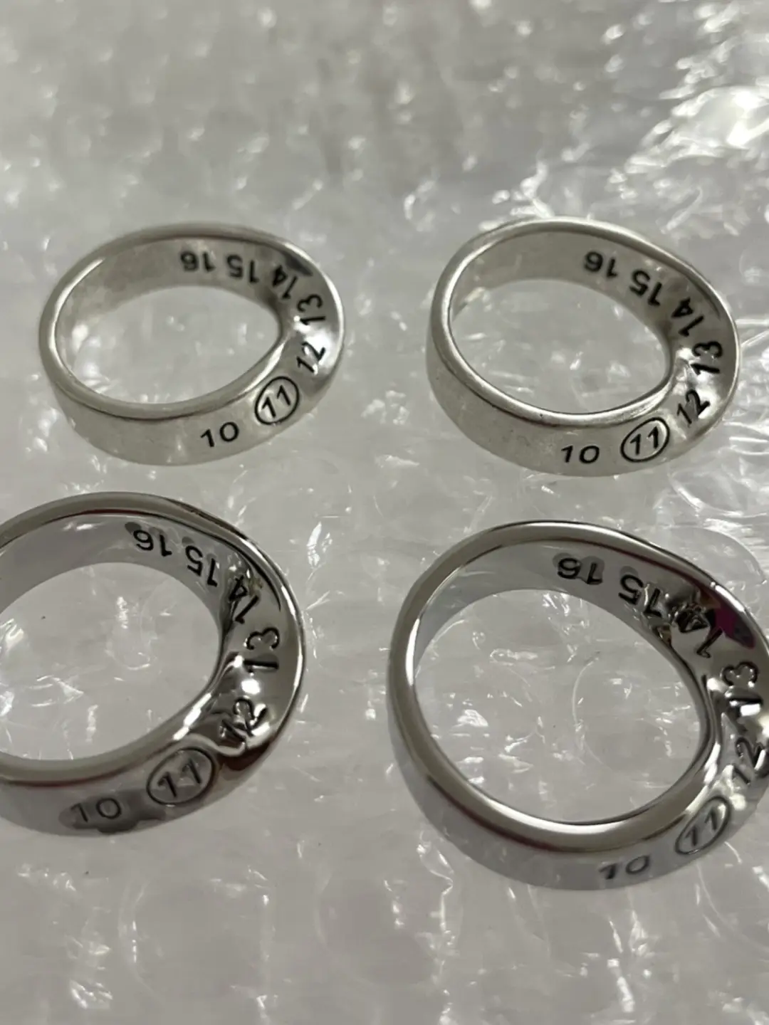 Margiel Style Möbius Ring Vintage Margiel Ring Engraved Number Genderless Jewelry