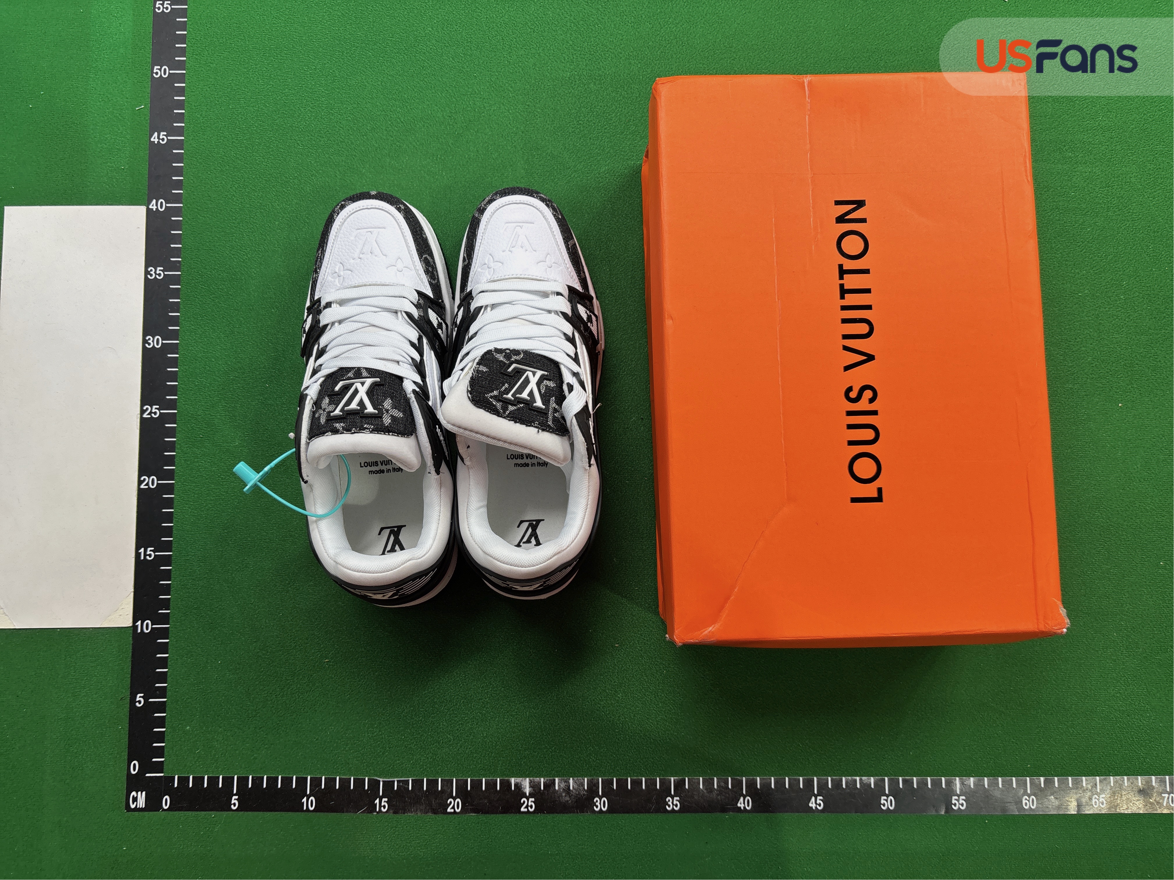 Louis Vuitton LV Trainer White Black QC