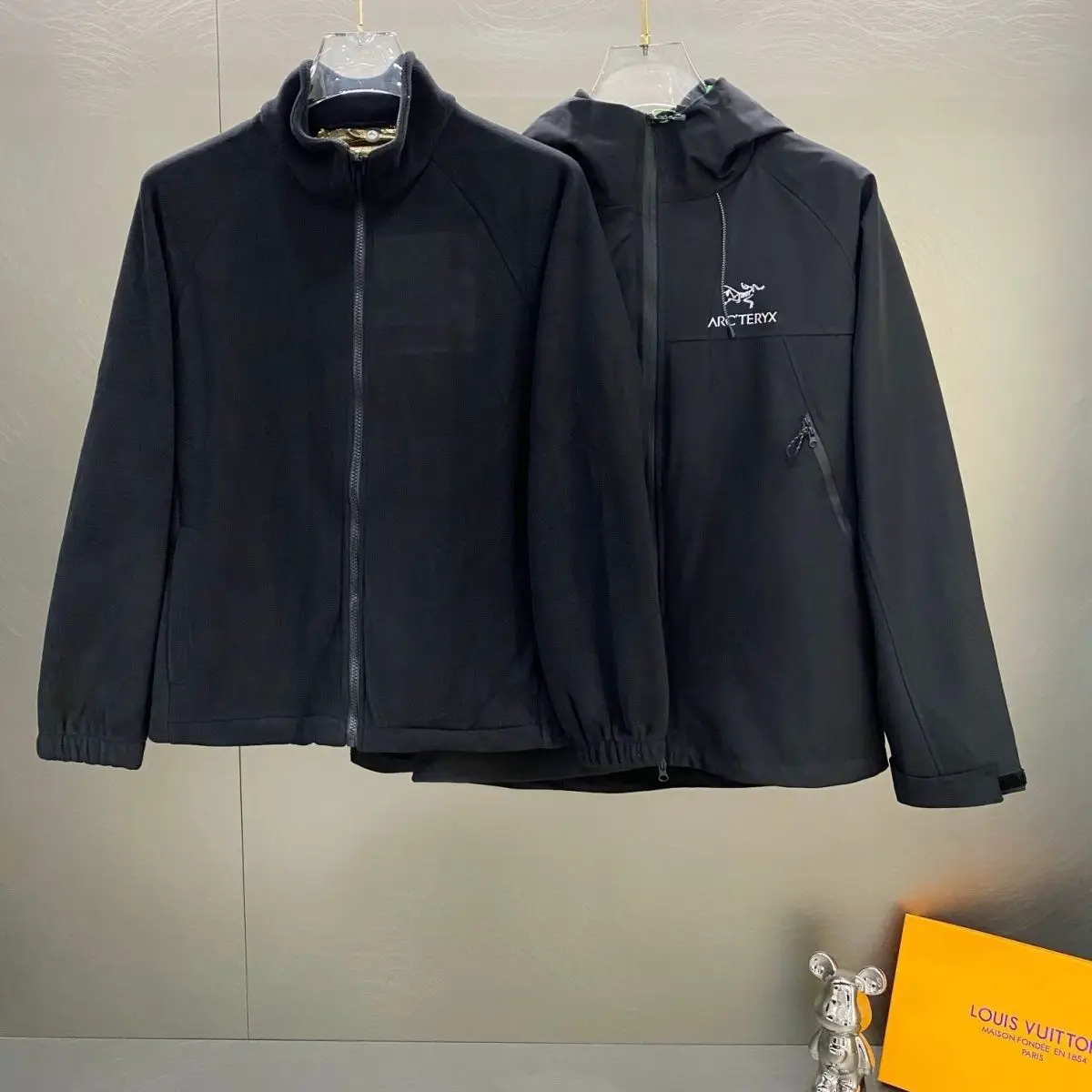 Two-Piece Three-In-One Thermal Inner Lining Men's and Women's Silver Fox Velvet Ceiling Casual Outdoor Jacket Similar To始鸟
