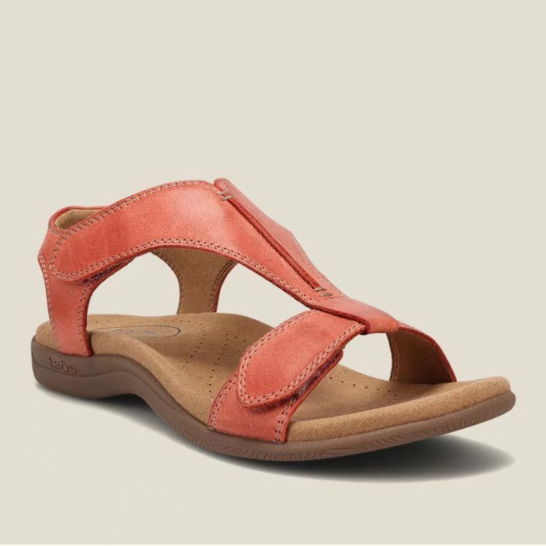 AliExpress Foreign Trade Sports Sandals Women's 2024 Summer European and American Flat Bottom Velcro Beach Sandals