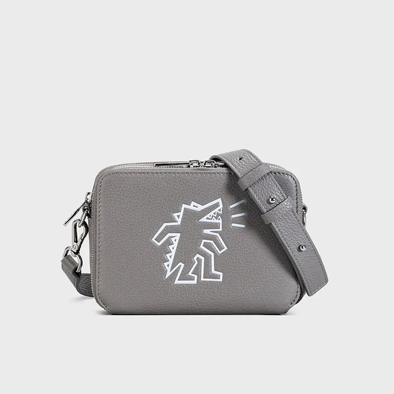 Khaki Scott/Khaki Crocodile Bag Designer Cowhide Clutch Messenger Bag Men Trendy Crossbody Bag Shoulder Bag