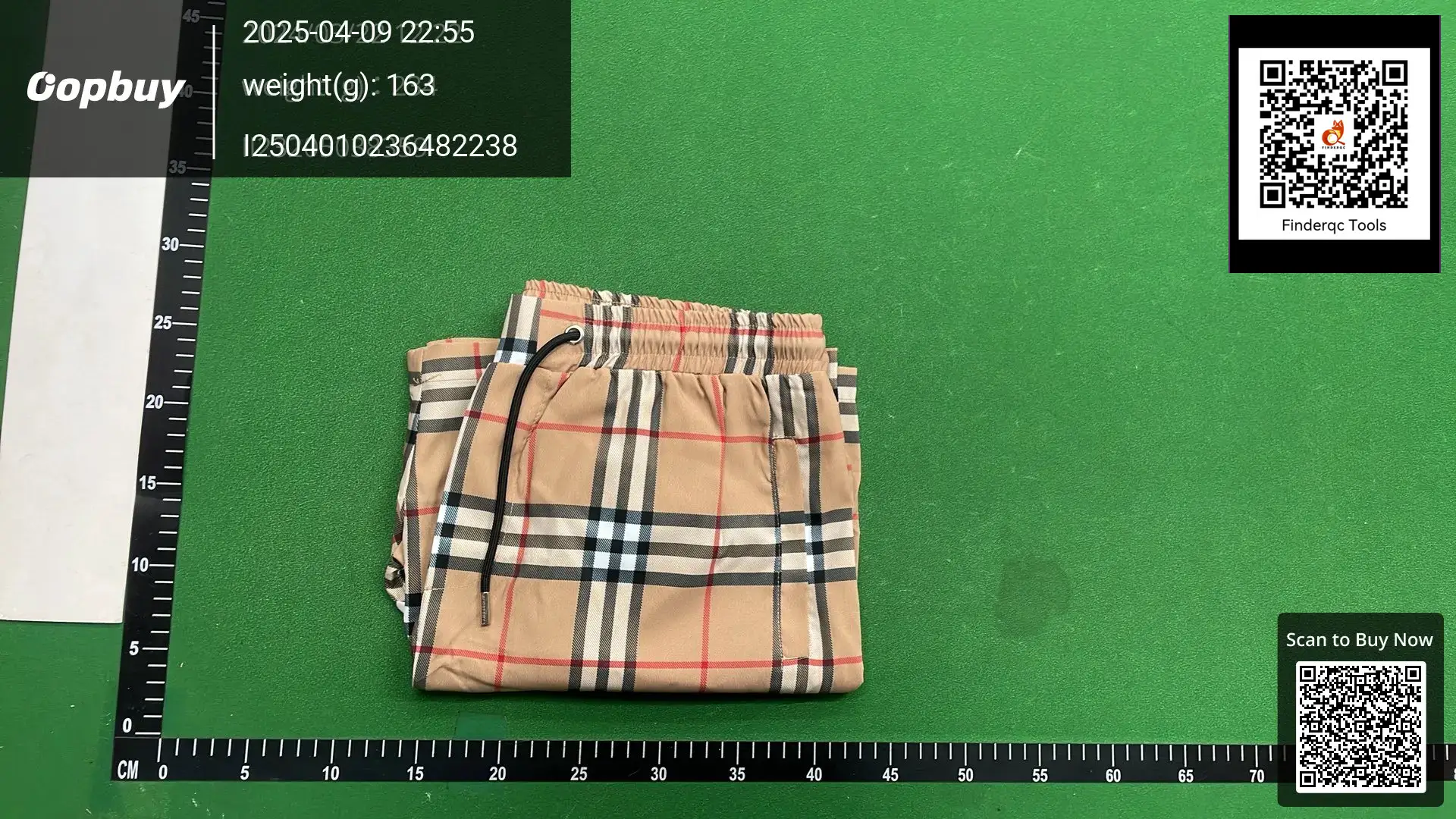 Burberry Check Swim Shorts Beige