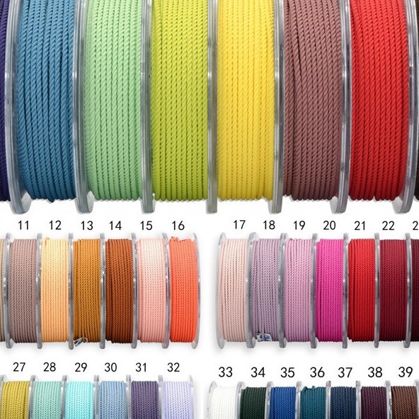 Milan line braided rope 1mm handmade braided rope diy bracelet red rope jewelry line necklace hand rope jewelry accessories material