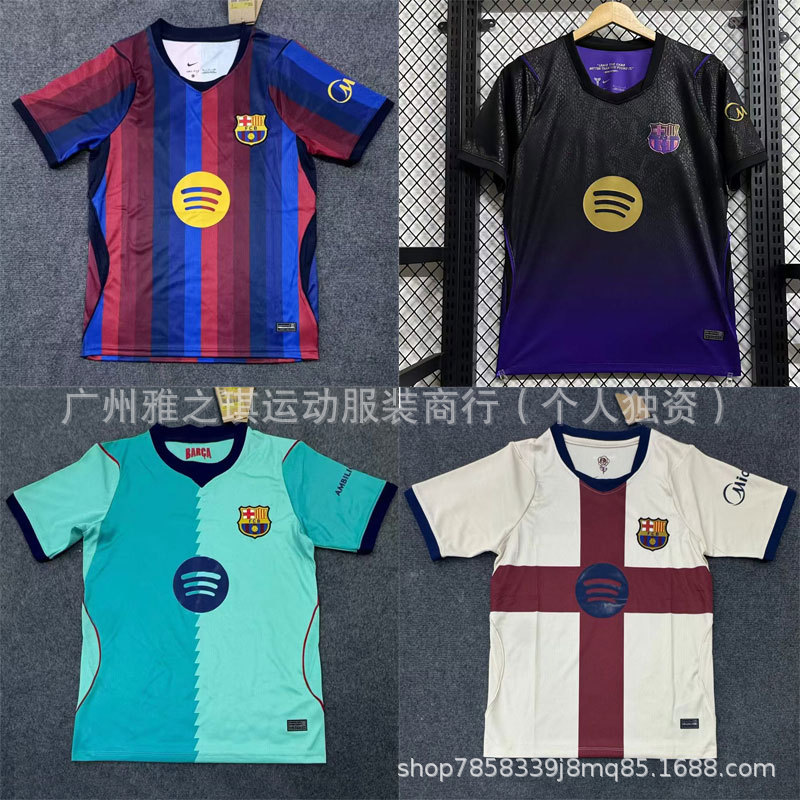 26/27 New Barcelona Jersey Number 10 Yamal Jersey Number 8 Pedri Number 11 Raphinha Football Shirt Short Sleeve Zdjęcie QC z 1688 na Qualit.ly