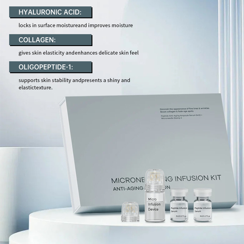 Cross-border Hot Selling Microneedling Infusion System Anti-wrinkle and firming skin microneedle essence