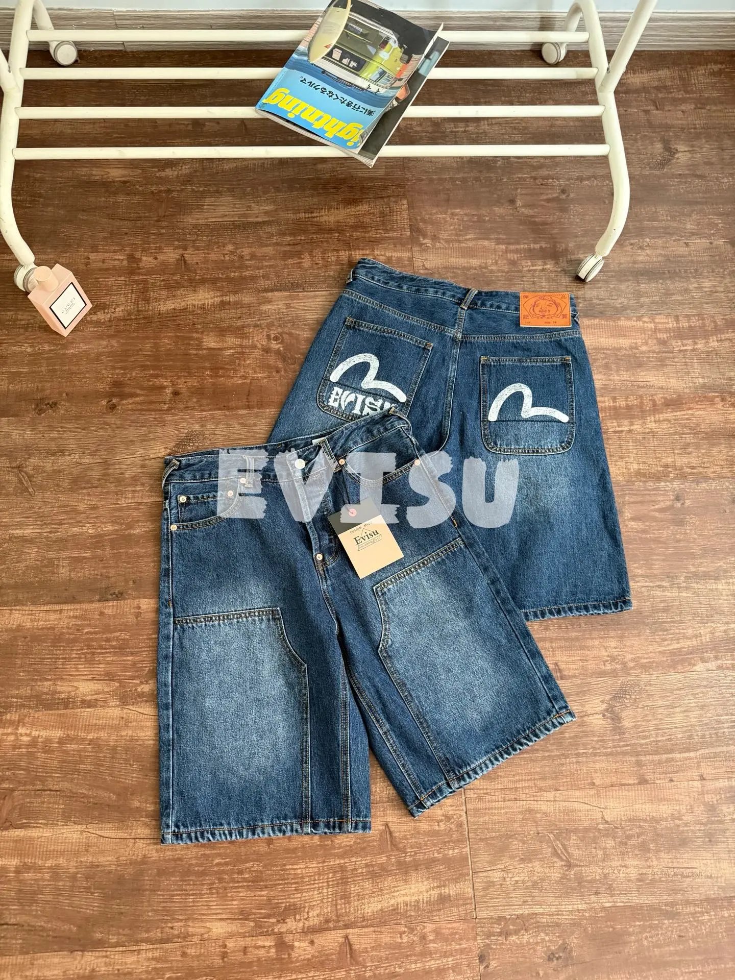 EVISU Denim Shorts
