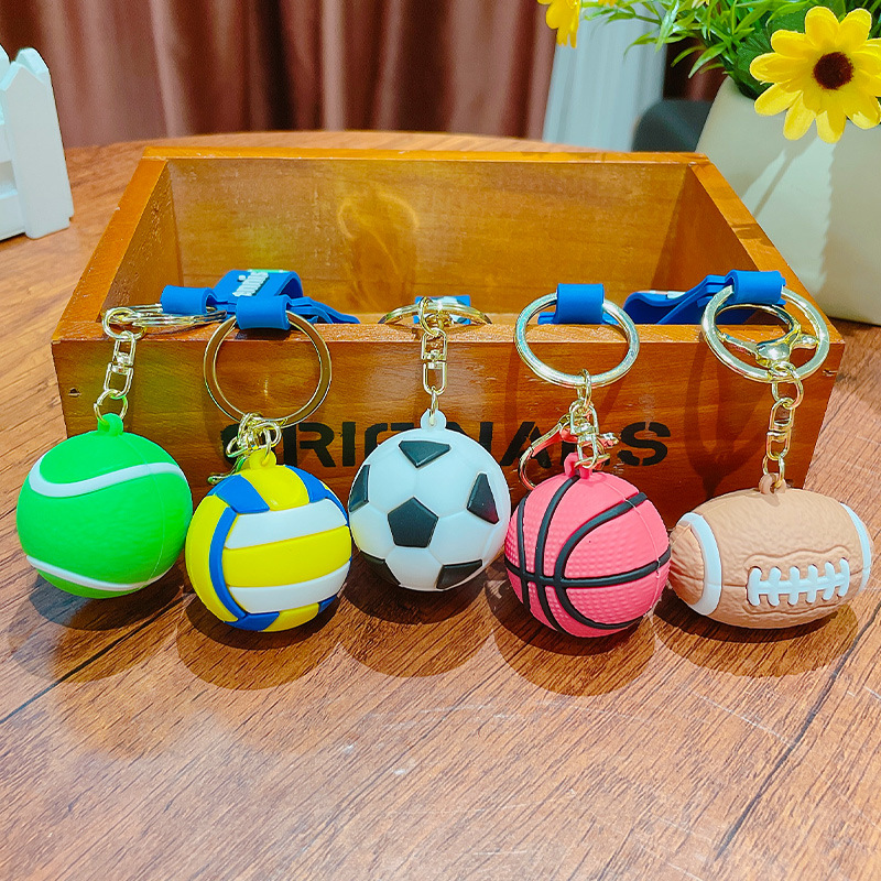 Creative World Cup Sports Series Keychains, School Bag Pendants, Car Key Chains, Small Gifts for Couples, Wholesale