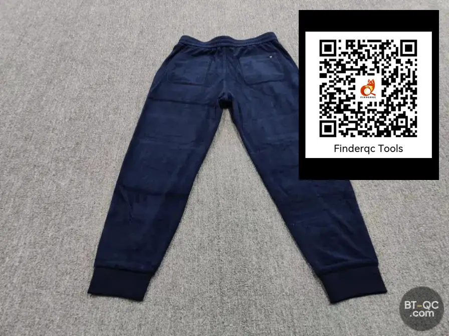 Men's Navy Velvet Sweatpants