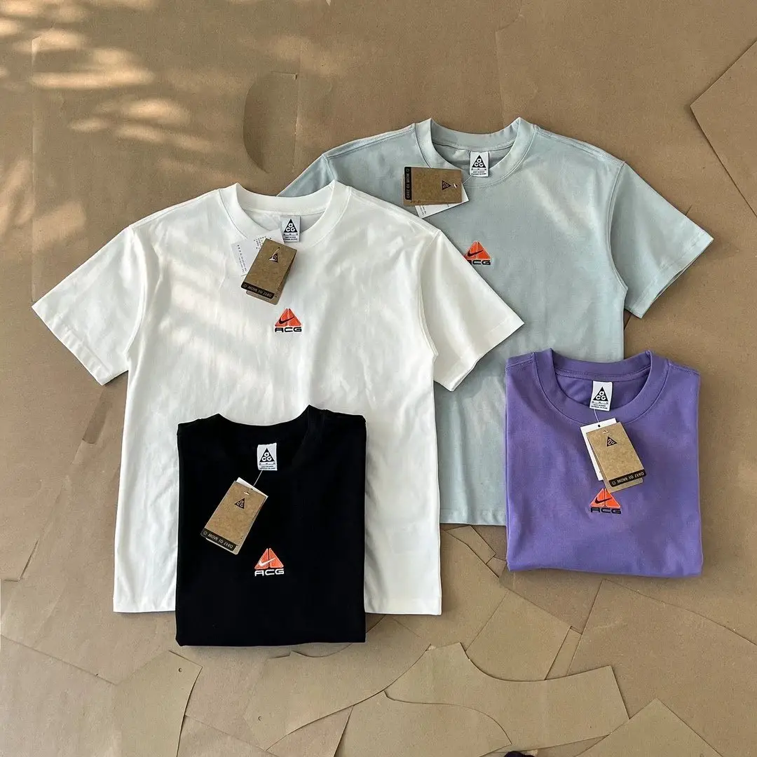 Nike ACG T-Shirts White Black Purple Grey