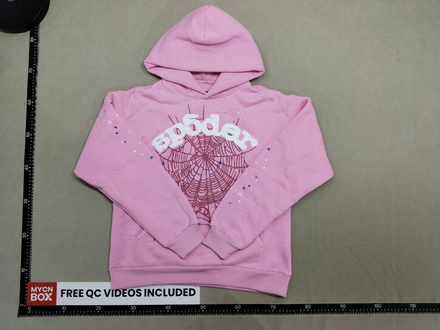 Cross-border explosions hoodie 555555 US tide street blockbuster loose Sp5der sweater pants men's suit in stock — fotografie QC 2