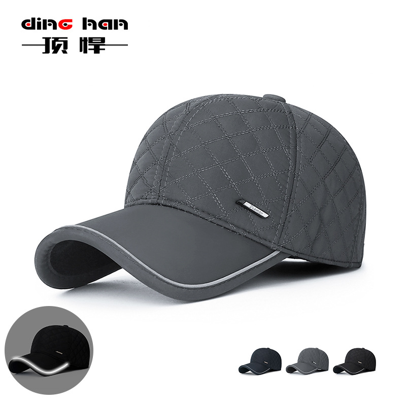 Winter New Outdoor Hat Men's All-match Cap Middle-aged and Old Father's fleece-lined Thickened Ear Protection Warm Baseball Cap