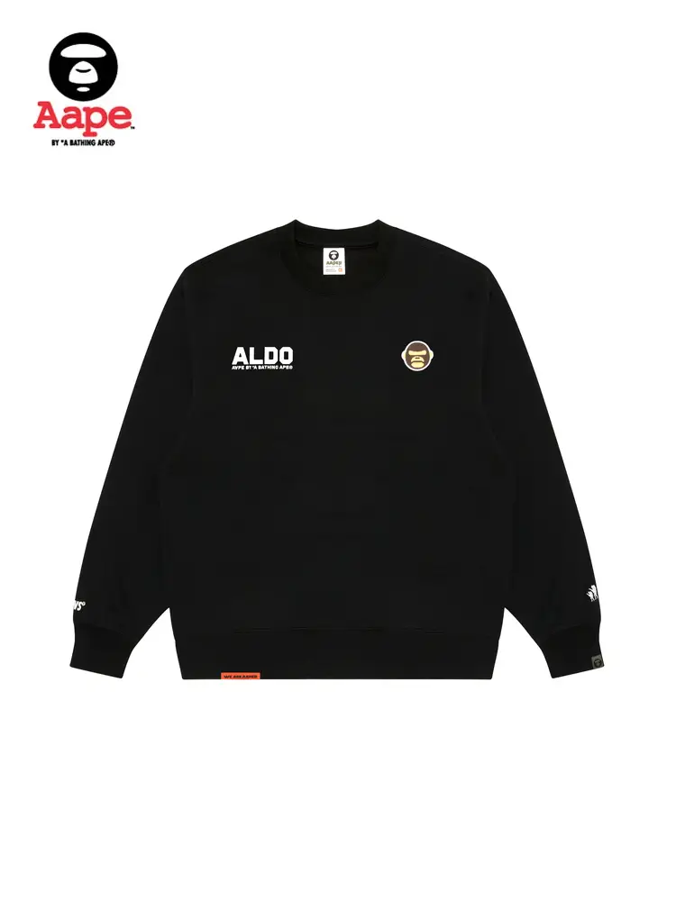 Aape Flagship Men's Ape Legion Embroider letter Print Thick Velvet Round Neck Sweatshirt B377Xxn