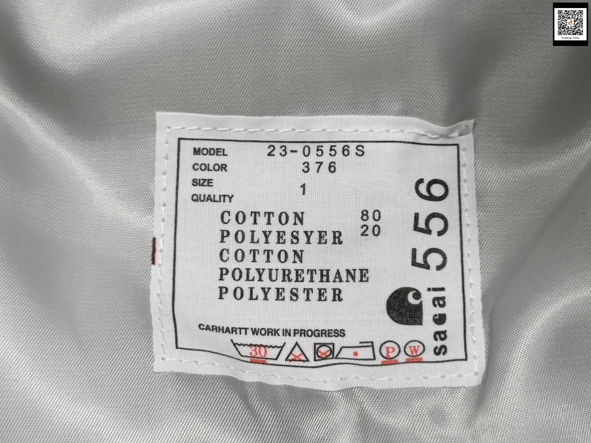 Sacai x Carhartt WIP 23-0556S Jacket