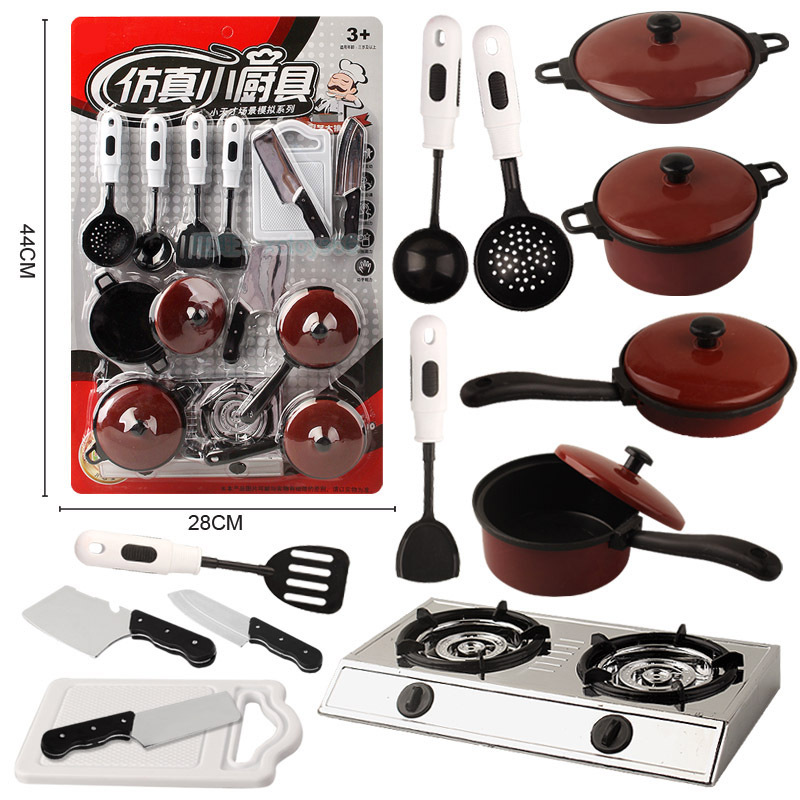 Free Shipping Tableware Set Kitchen Cooking Kitchenware Baking Cake Children Entering Supermarket Convenience Store Shop Toys