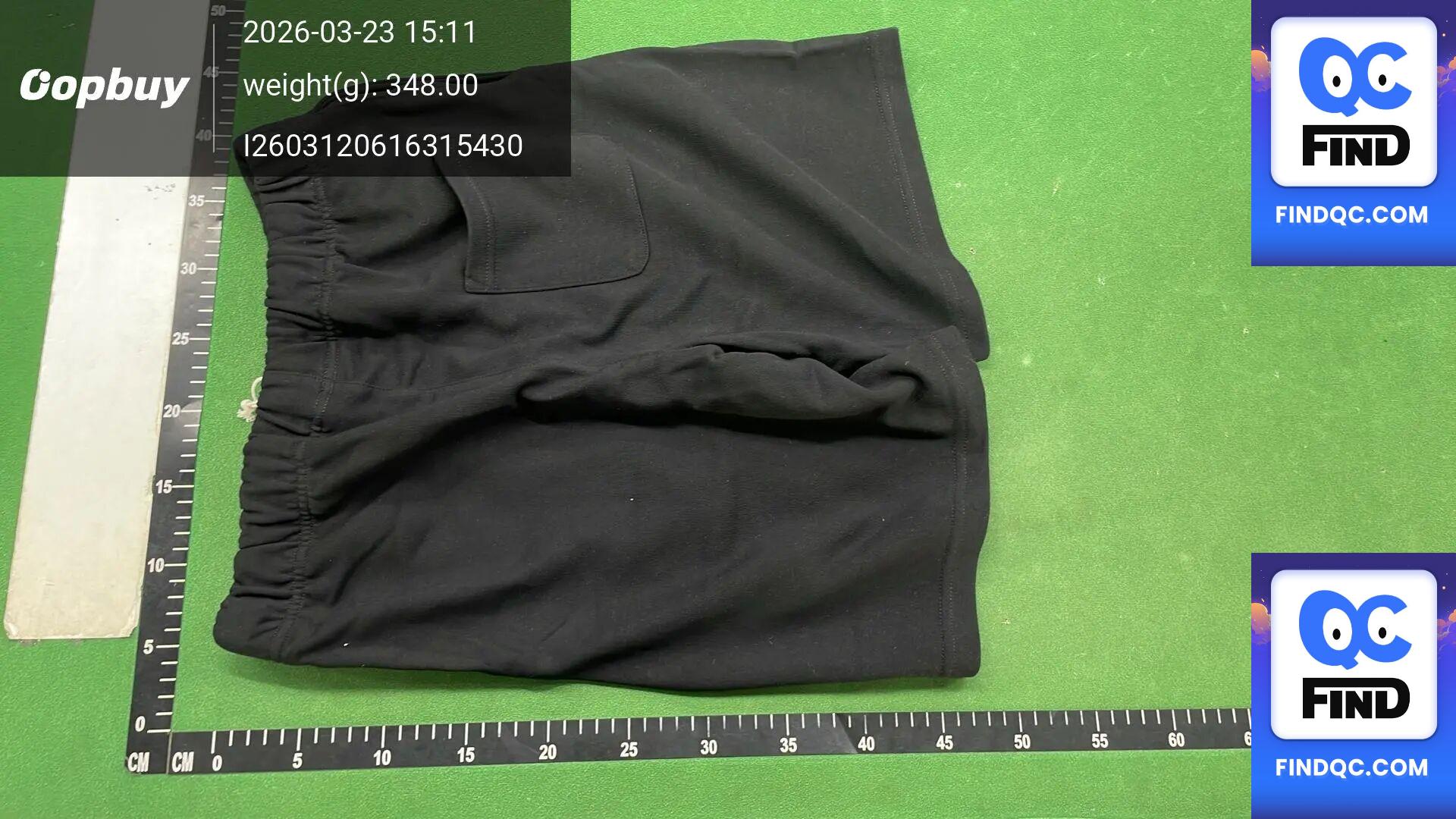 Fear of God Essentials Letter Reflective Embroidery Shorts Black — QC-foto 3