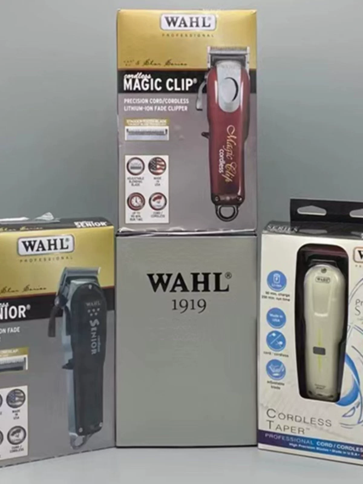 Cross-Border Popular Model Five-Star 8148 Retro Oil Head 8504 Electric Clipper 1919 Professional Rechargeable Hair Clipper Shaver Foto QC de TAOBAO na Qualit.ly