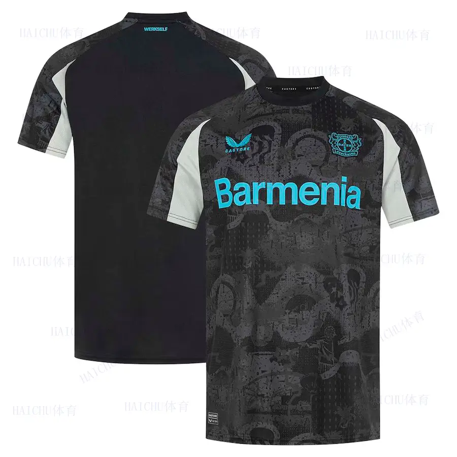 24-25 Leverkusen Jersey No. 10 Wirtz No. 34 Zaka No. 14 Hickey Second Away Football Uniform