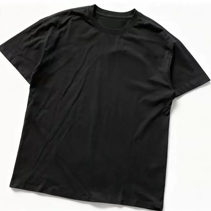 Left embroidered black/white Persian green collar logo two tone short sleeved shirt 66020306
