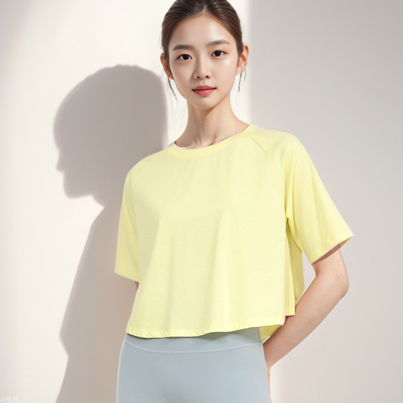 CANVAUS Women's Clothing Summer New T-shirt Women's Loose Raglan Short-sleeved Round Neck Casual Hong Kong Style chic Top for Women