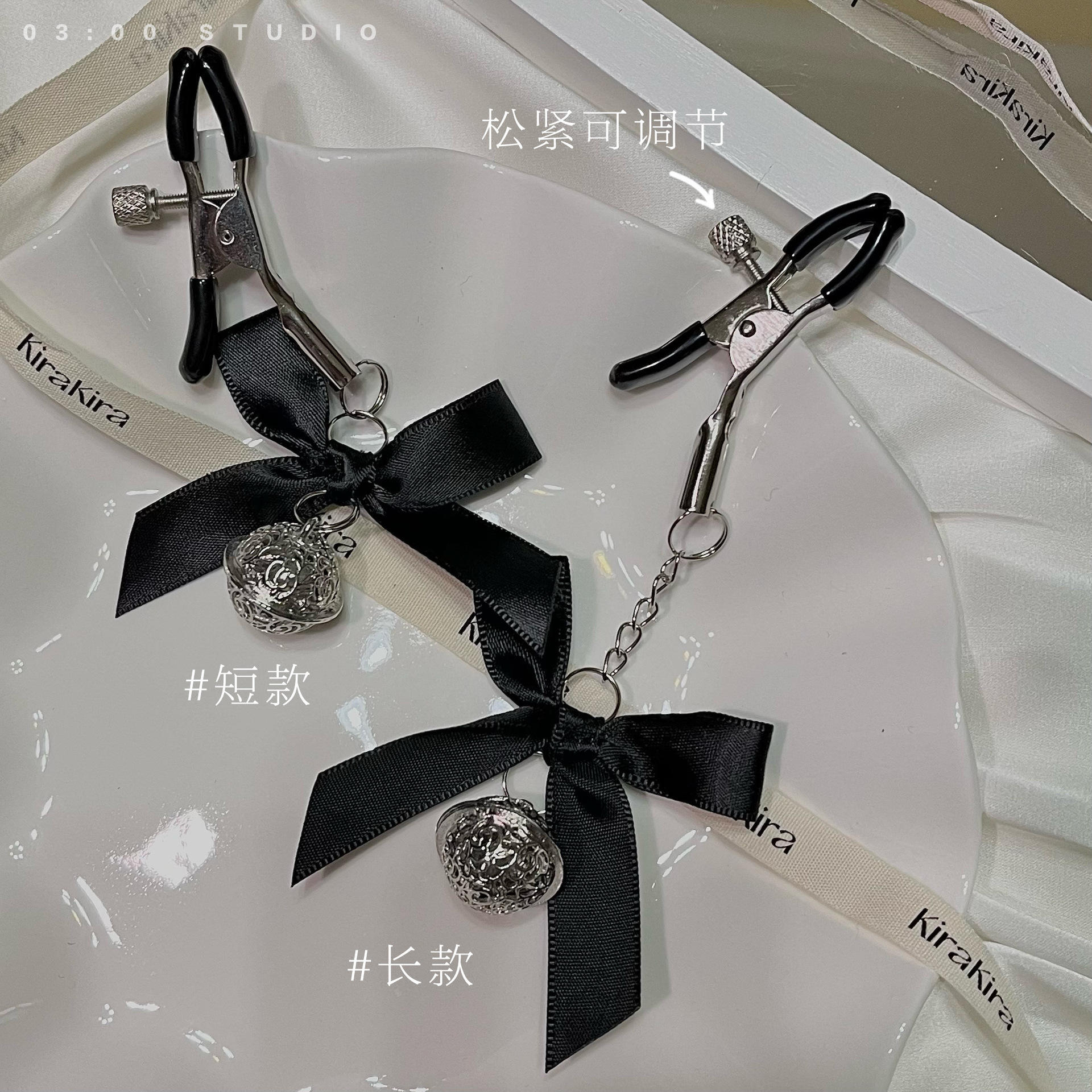Bell Jingle Punishment Nipple Bell Adjustment Nip Clip Yin Clip sm Bow Palace Bell Fun Ting