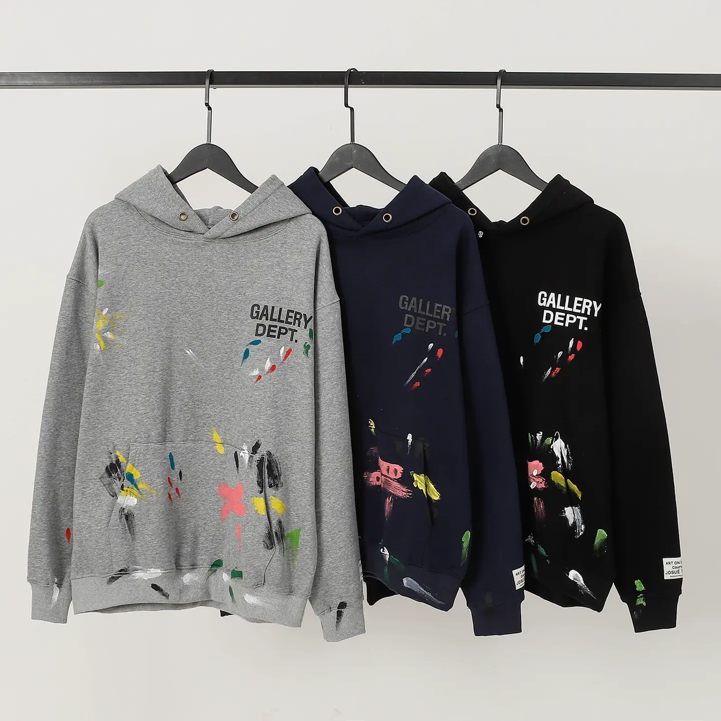 23SS version American retro distressed GD brain casual loose hooded sweater men's and women's hoodie