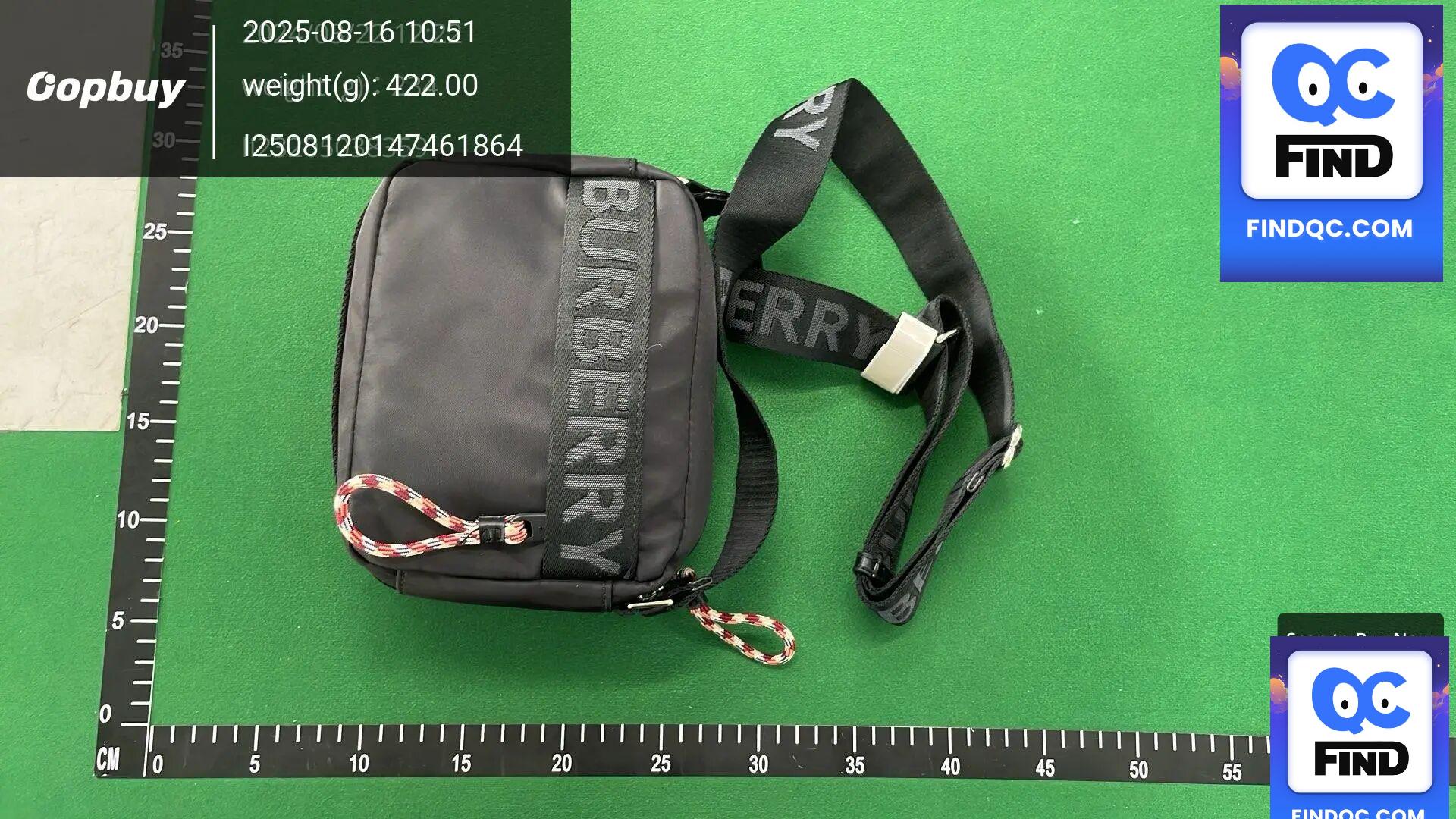 Burberry Black Nylon Crossbody Bag QC