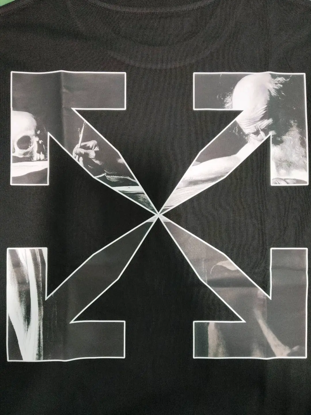 OFF WHITE Black Graphic T-Shirt