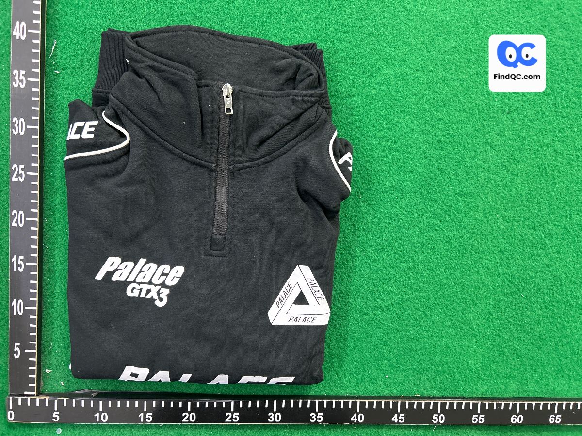 Palace Life Racer Top Triangle Panda Color-Block Half-Zip Sweatshirt Motorcycle Racing Jacket Unisex QC