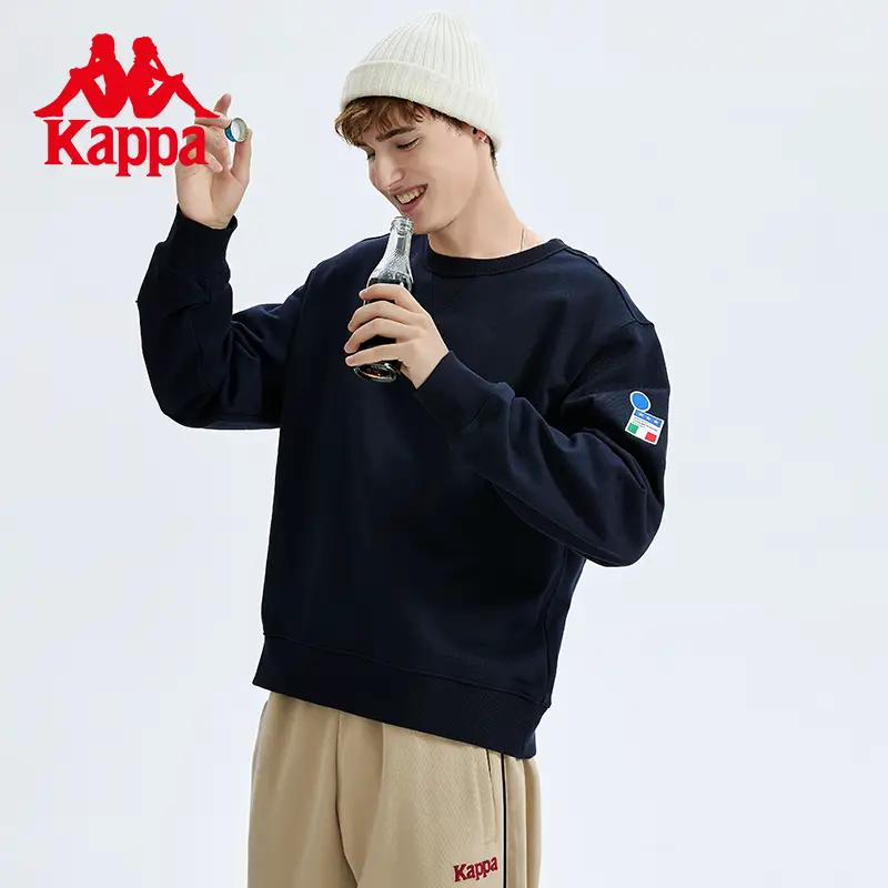 Kappa Kappa Pullover New arrival Men's Autumn Sports Sweatshirt pure color Casual Round Neck Long sleeves K0C52Wt01