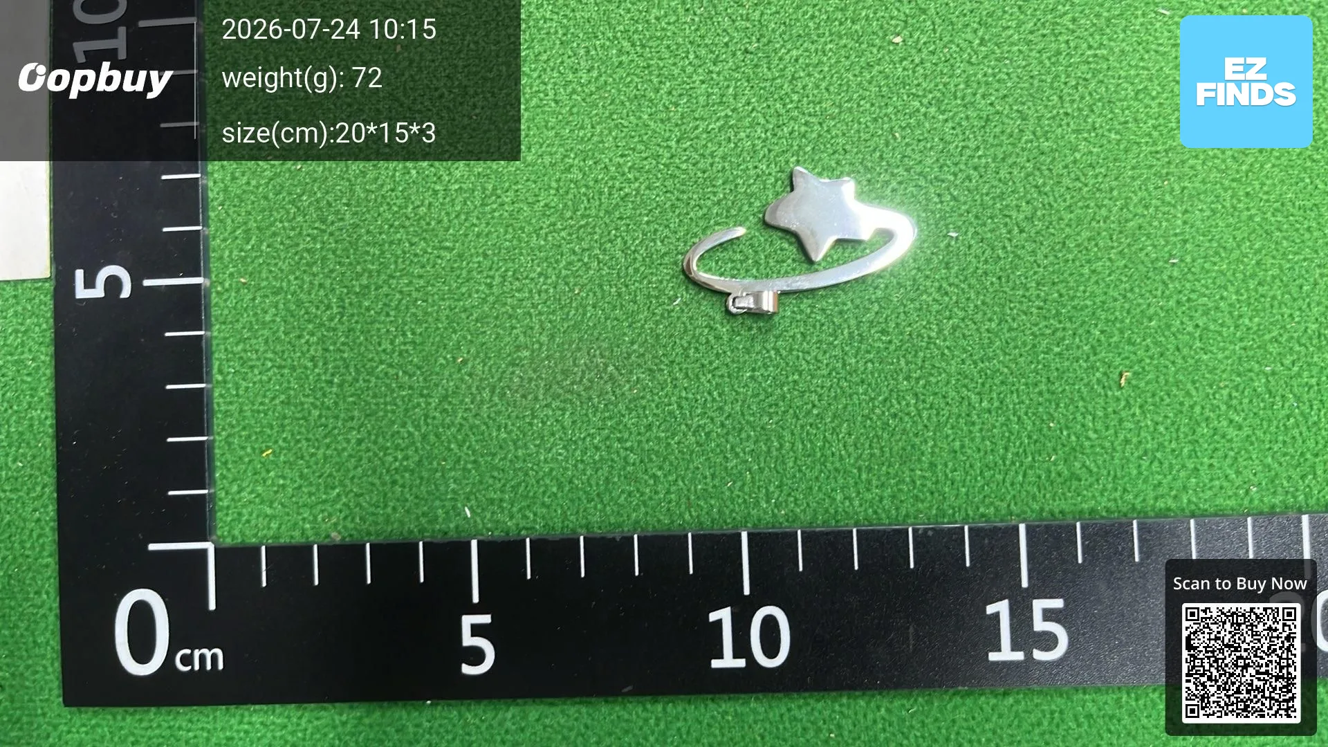Pop Smoke Shooting Star Woo Necklace Hip Hop Necklace QC