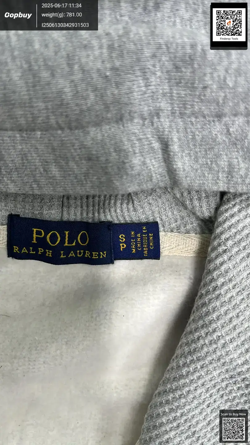 Cross-Border Supply Export Rl Raff Pure Color Pony Logo Casual Hooded Sweatshirt Jacket Men and Women Same Style Hooded